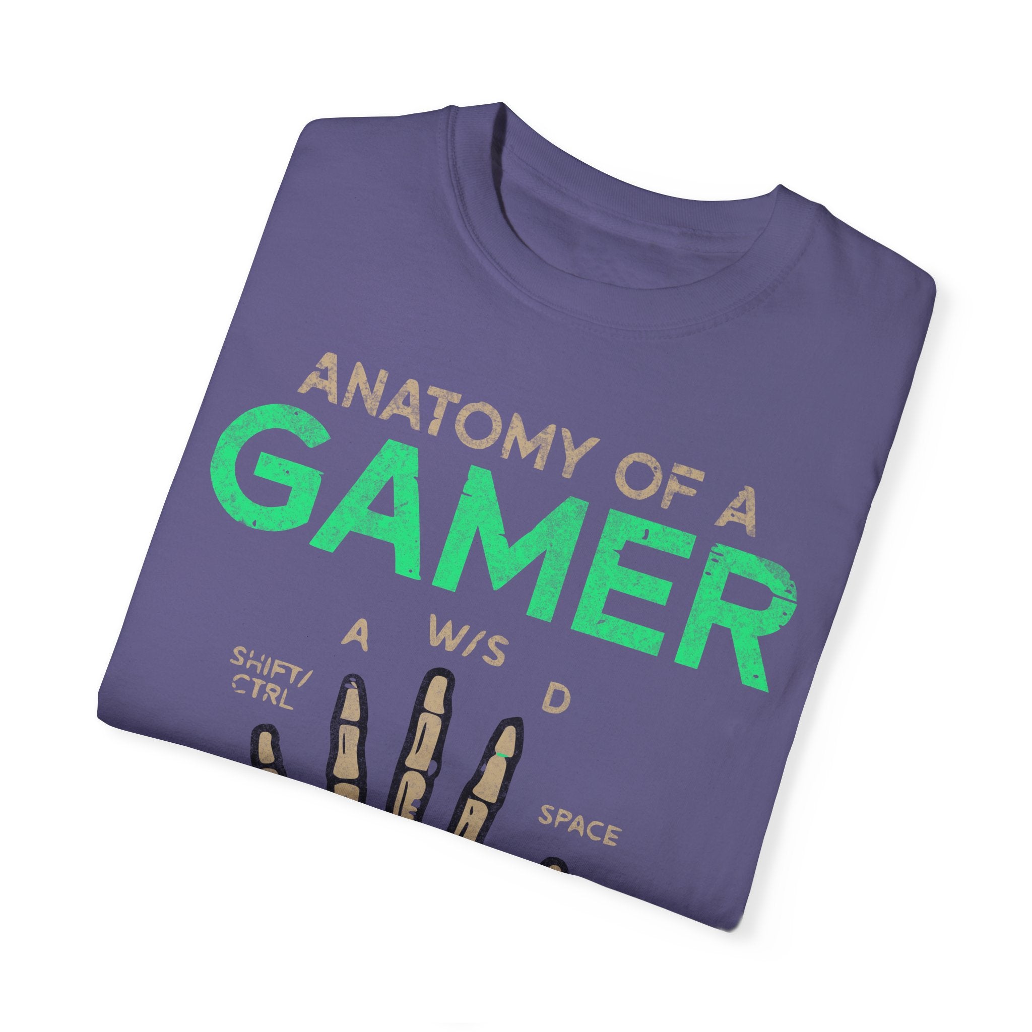 Anatomy of a Gamer – Skeleton Hand with Keyboard Gaming T-shirt