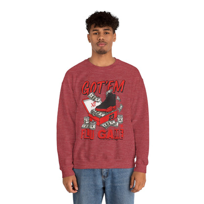 Streetwear Sneakerhead Match Jordan 12 Retro Flu Game Sweatshirt