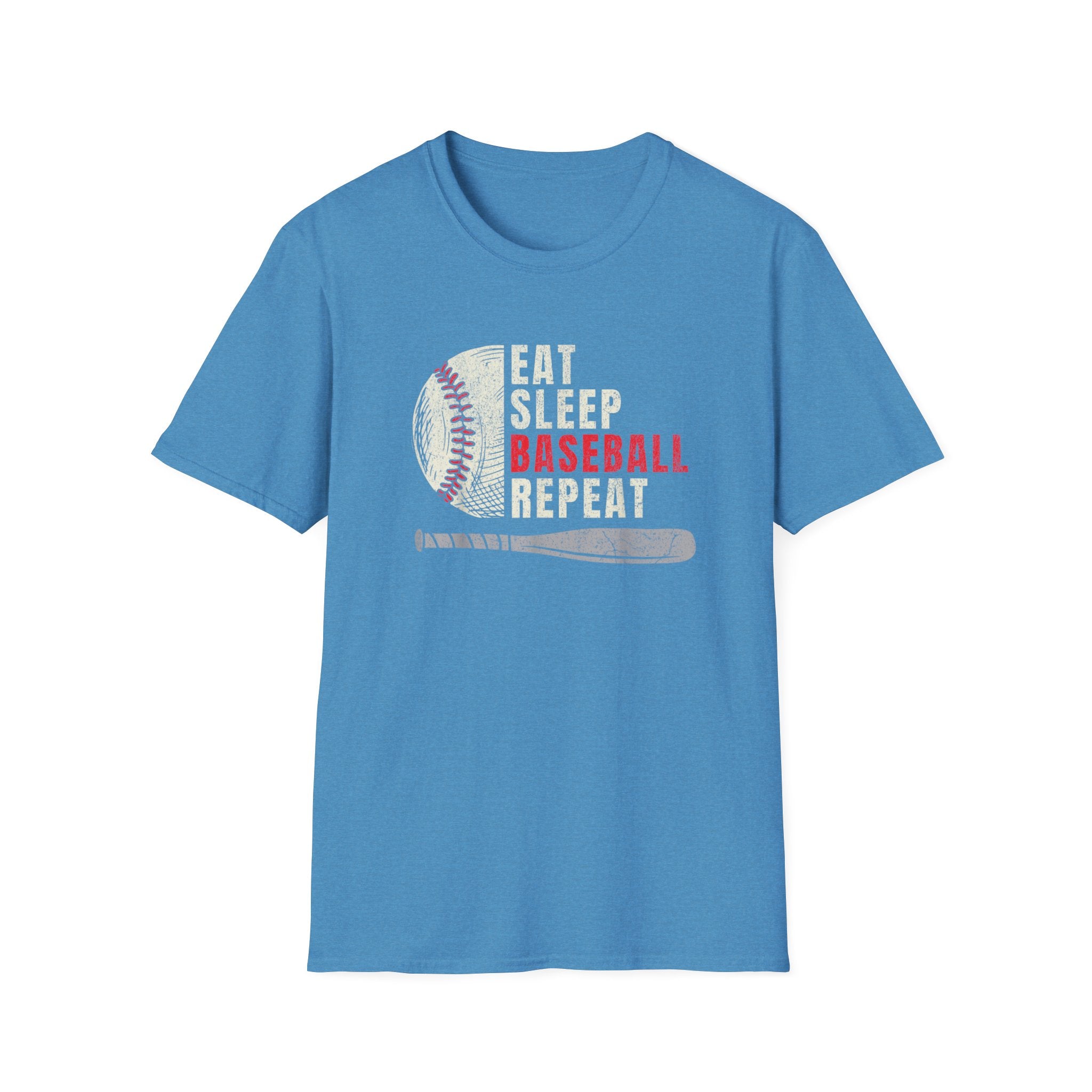 Eat Sleep Baseball Repeat – Funny Baseball T-Shirt