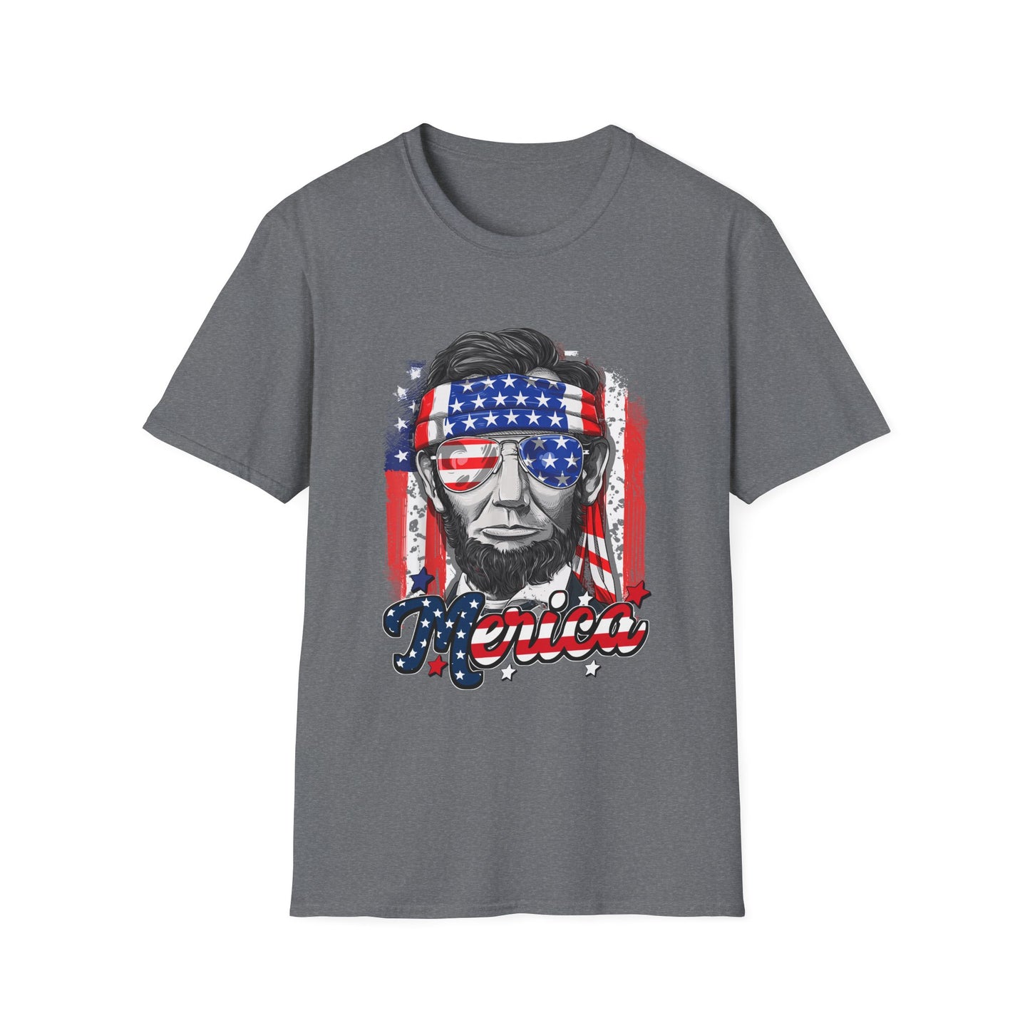 US Abe President Lincoln Merica 4th of July T-Shirt