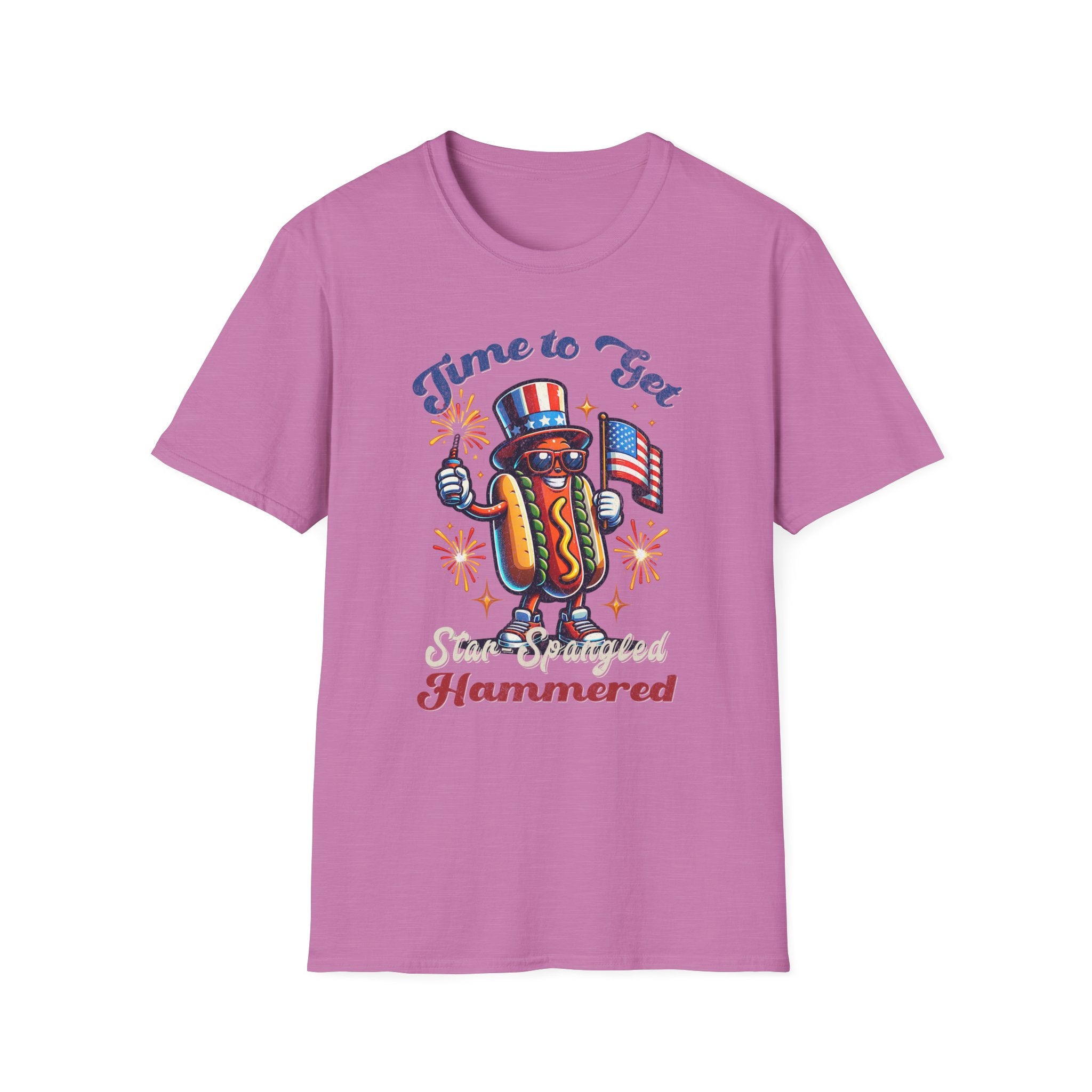 BBQ Hotdogs & Star-Spangled Shenanigans 4th of July T-shirt