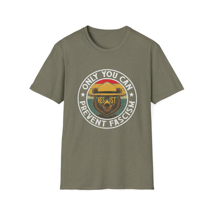 Only You Can Prevent Fascism Funny Resist USA Democracy T-Shirt