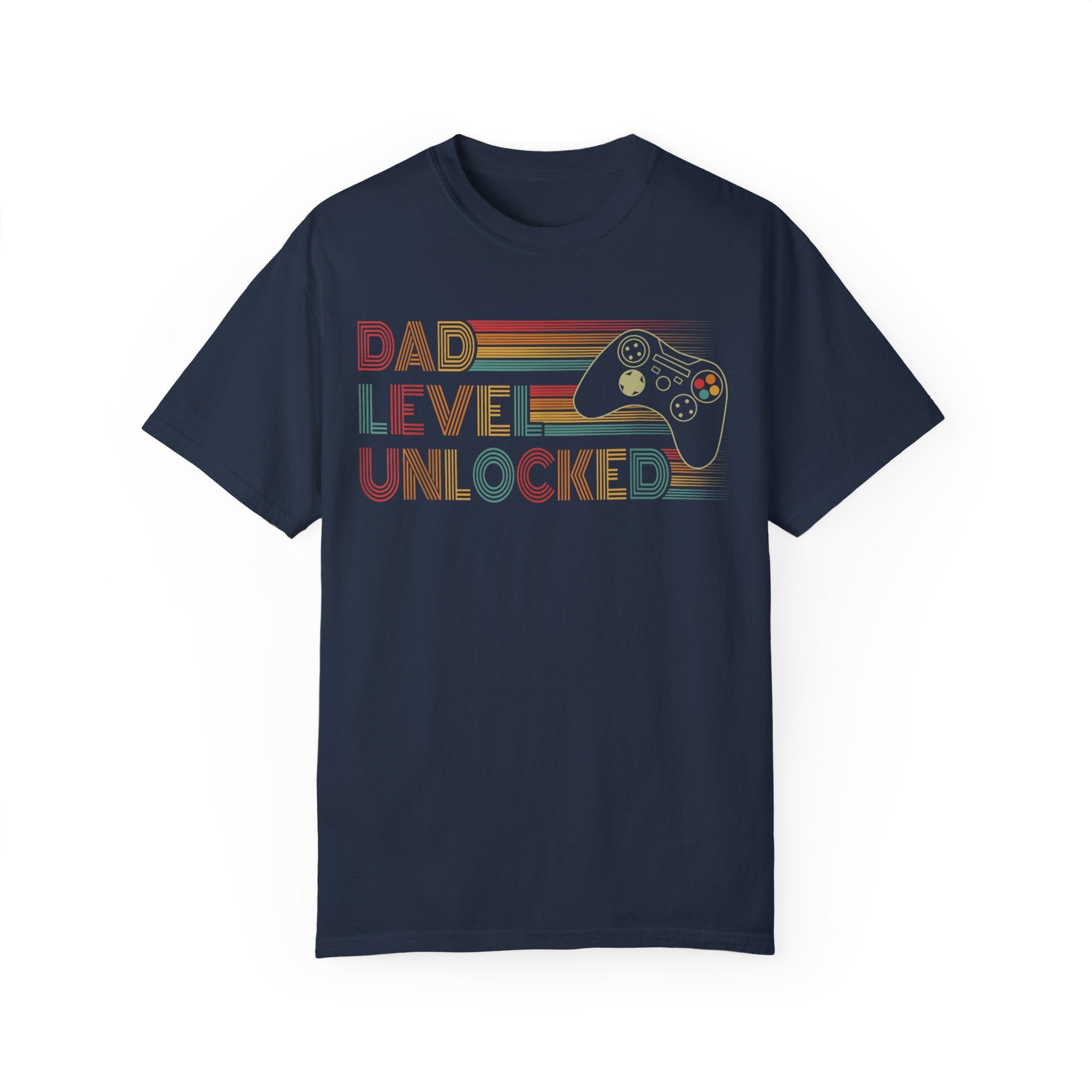 Dad Level Unlocked Retro Gaming Dad T-shirt