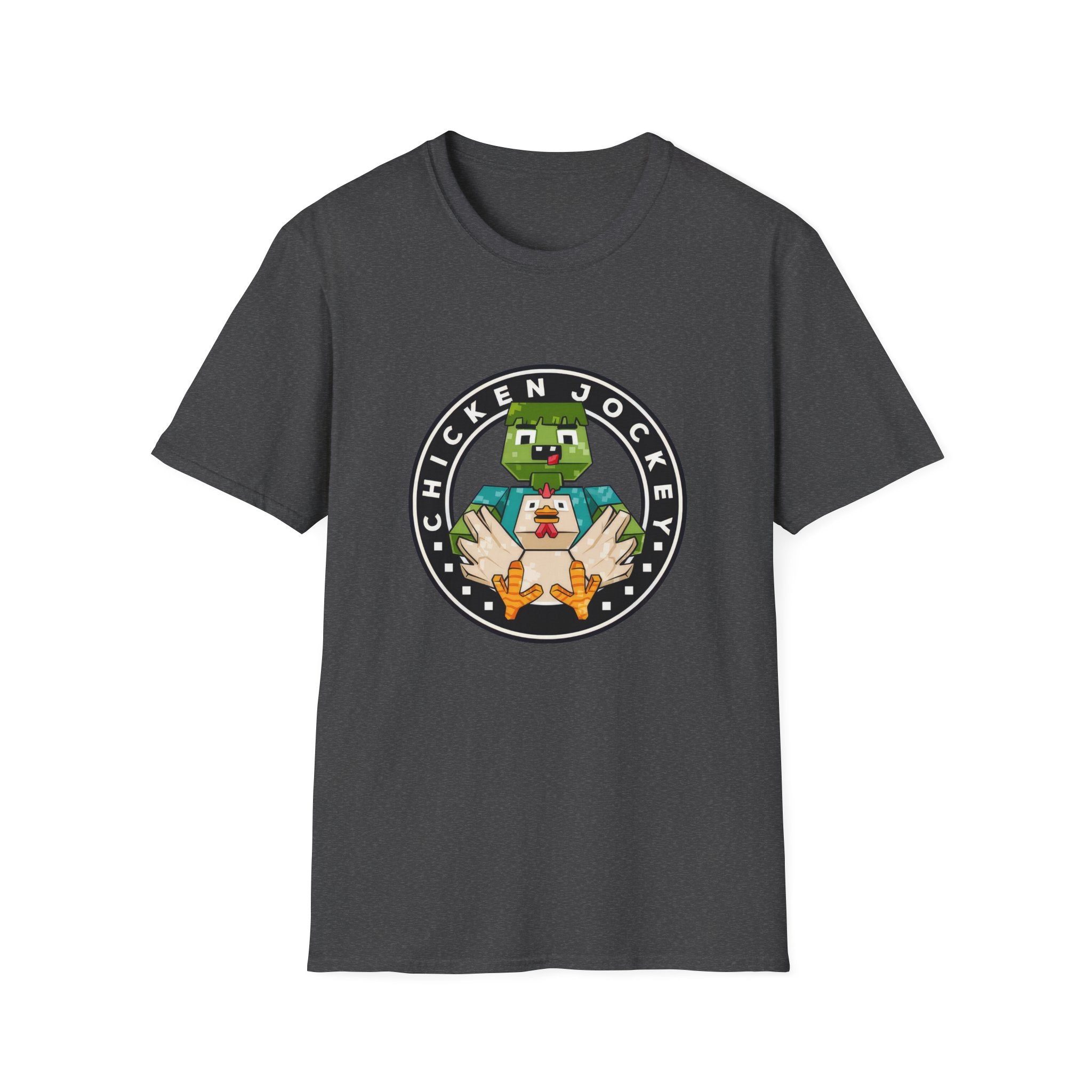 Funny Gaming Pixelated Chicken Jokey T-Shirt