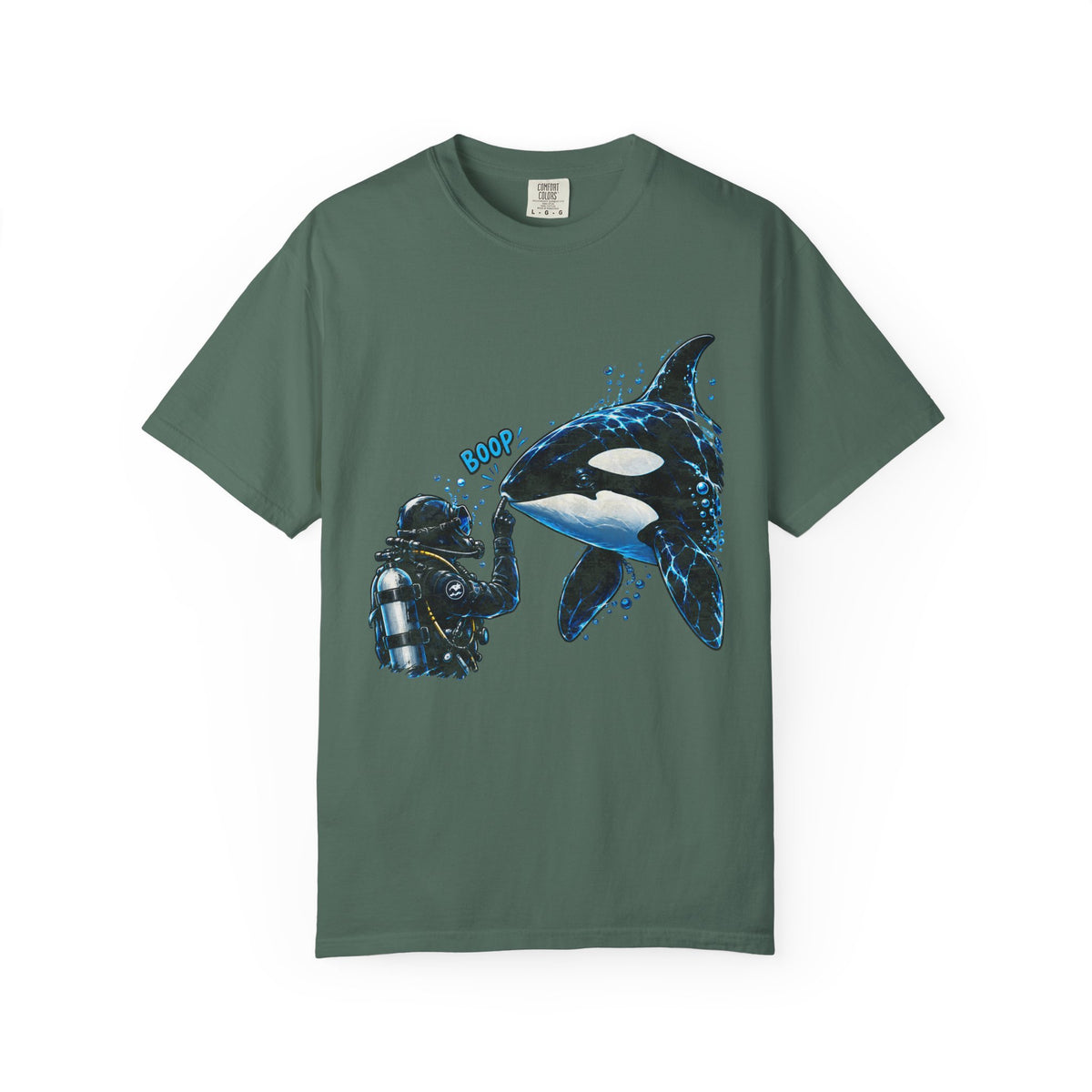Orca Boop Snoot Shirt, Scuba Diver T Shirt, Killer Whale Tee, Ocean Lover Gift, Marine Biology Shirt | Comfort Colors® T-Shirt