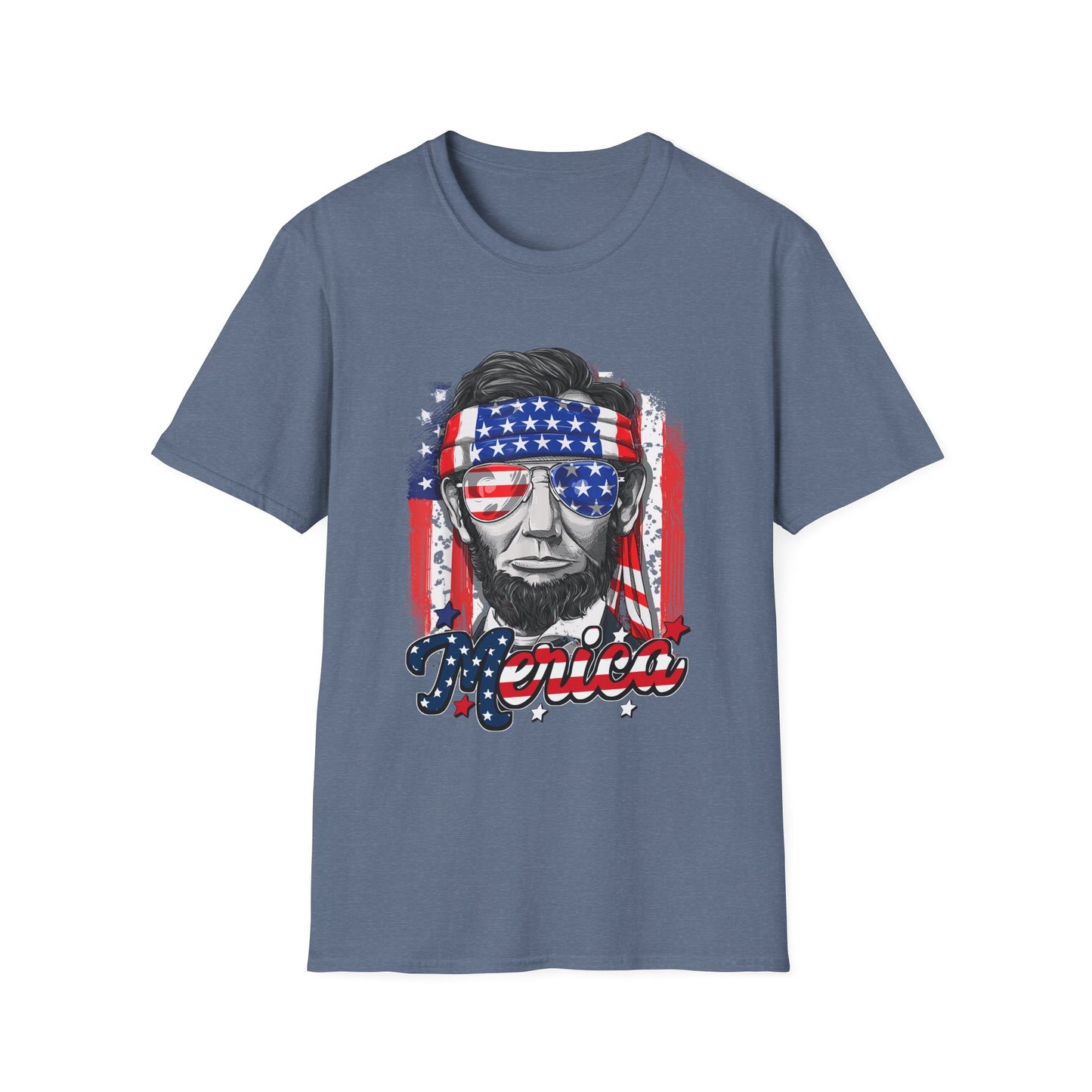 US Abe President Lincoln Merica 4th of July T-Shirt