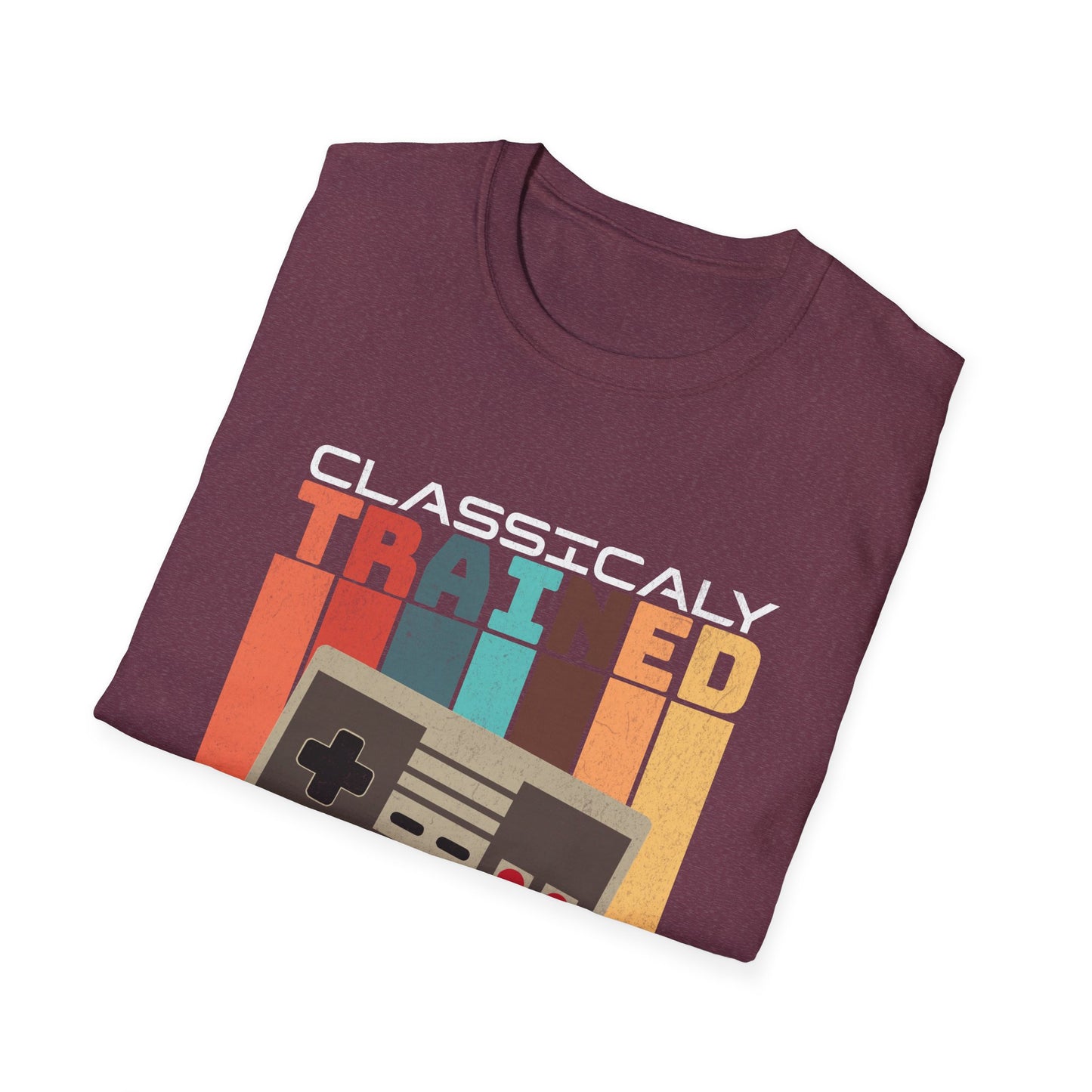 Retro Classically Trained on 8-Bit Quests Gamer T-Shirt