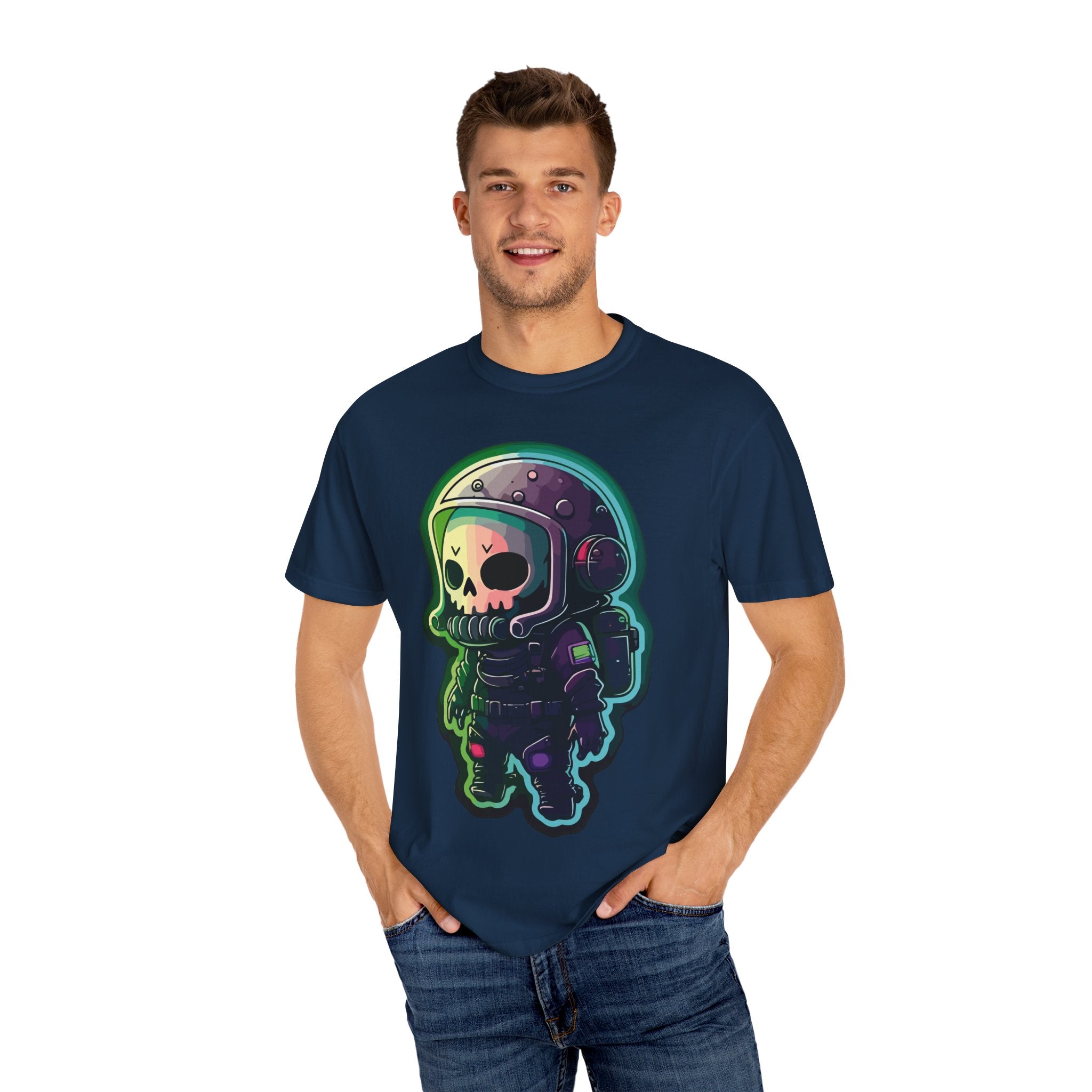 Funny Grim Reaper Astronaut Streetwear T-shirt