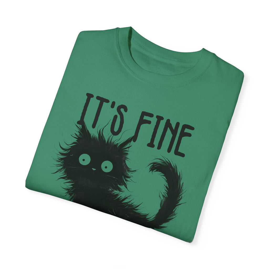 I’m Fine, It’s Fine, Everything Is Fine Funny Cat Kitten T-Shirt