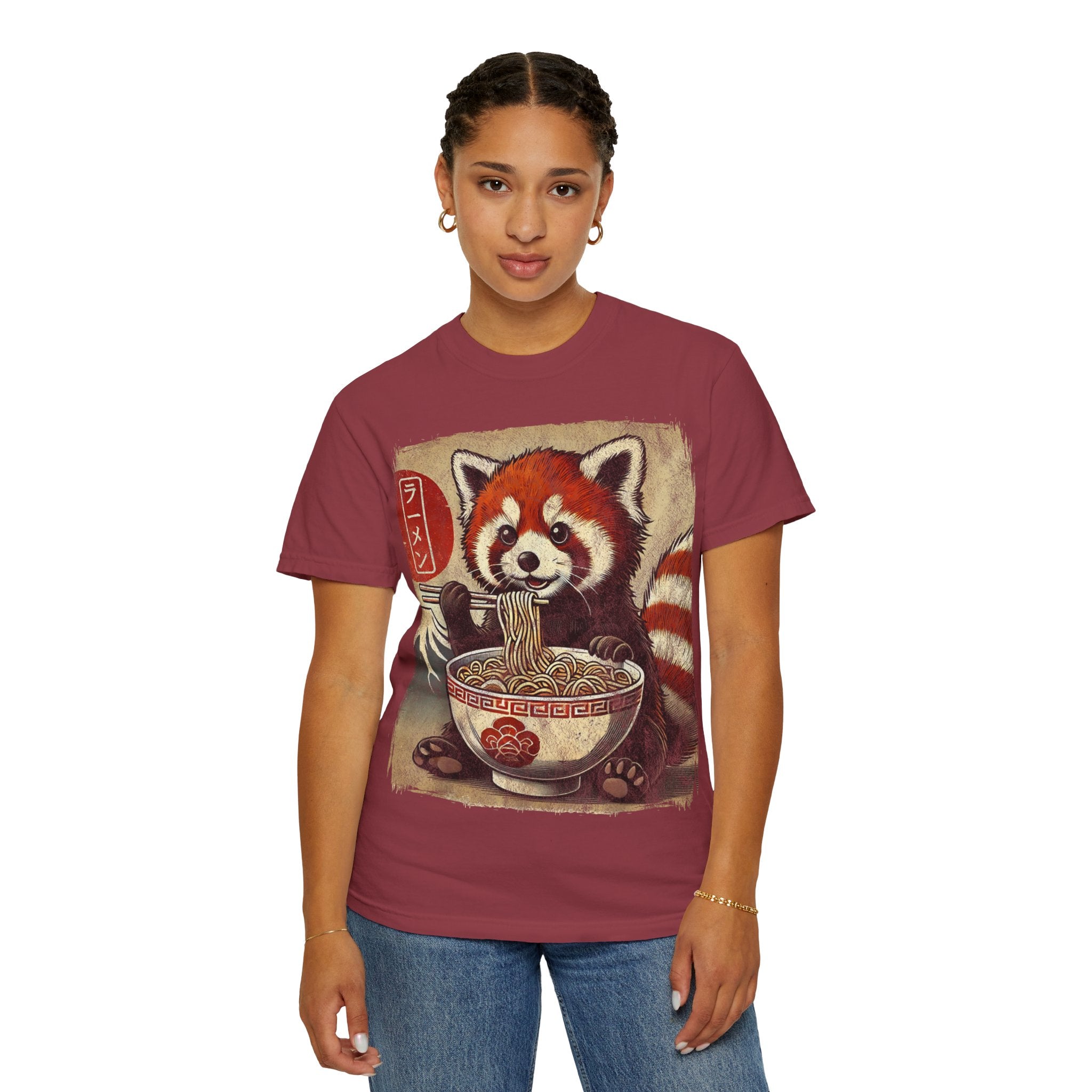 Ramen Time – Japanese Anime Red Panda T-shirt
