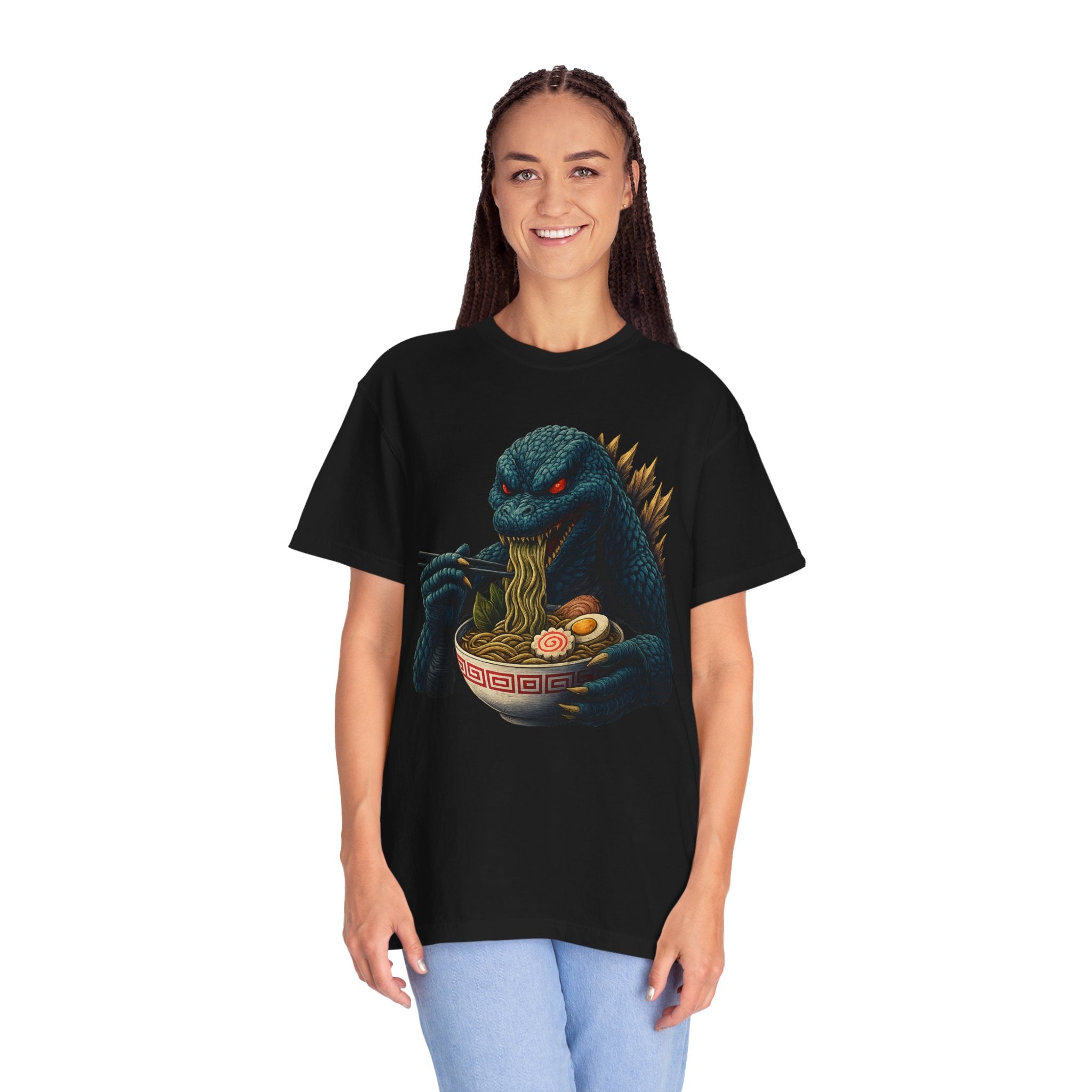 Kaiju Godzilla Eating Ramen T-shirt