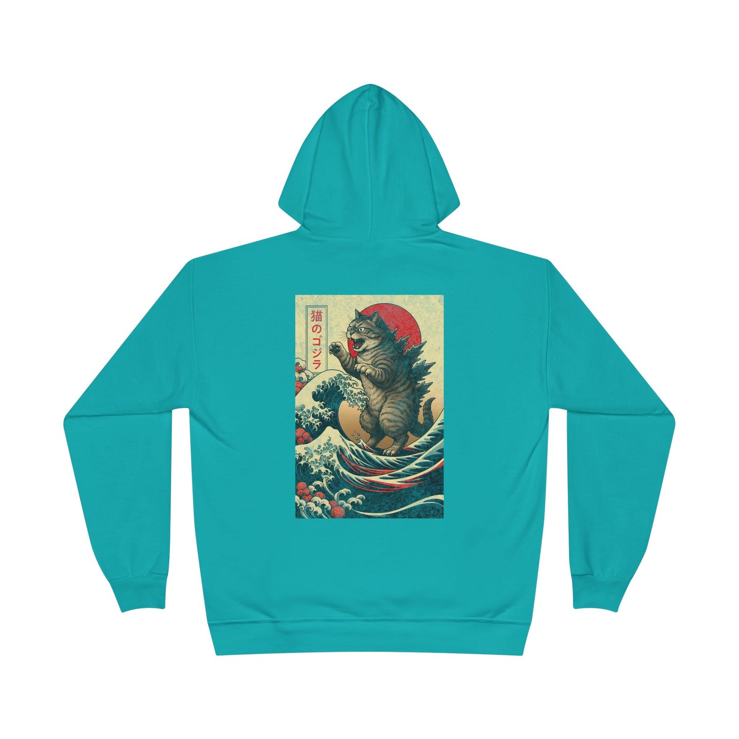 Kaiju Japan Streewear Catzilla Anime Godzilla Cat Hoodie