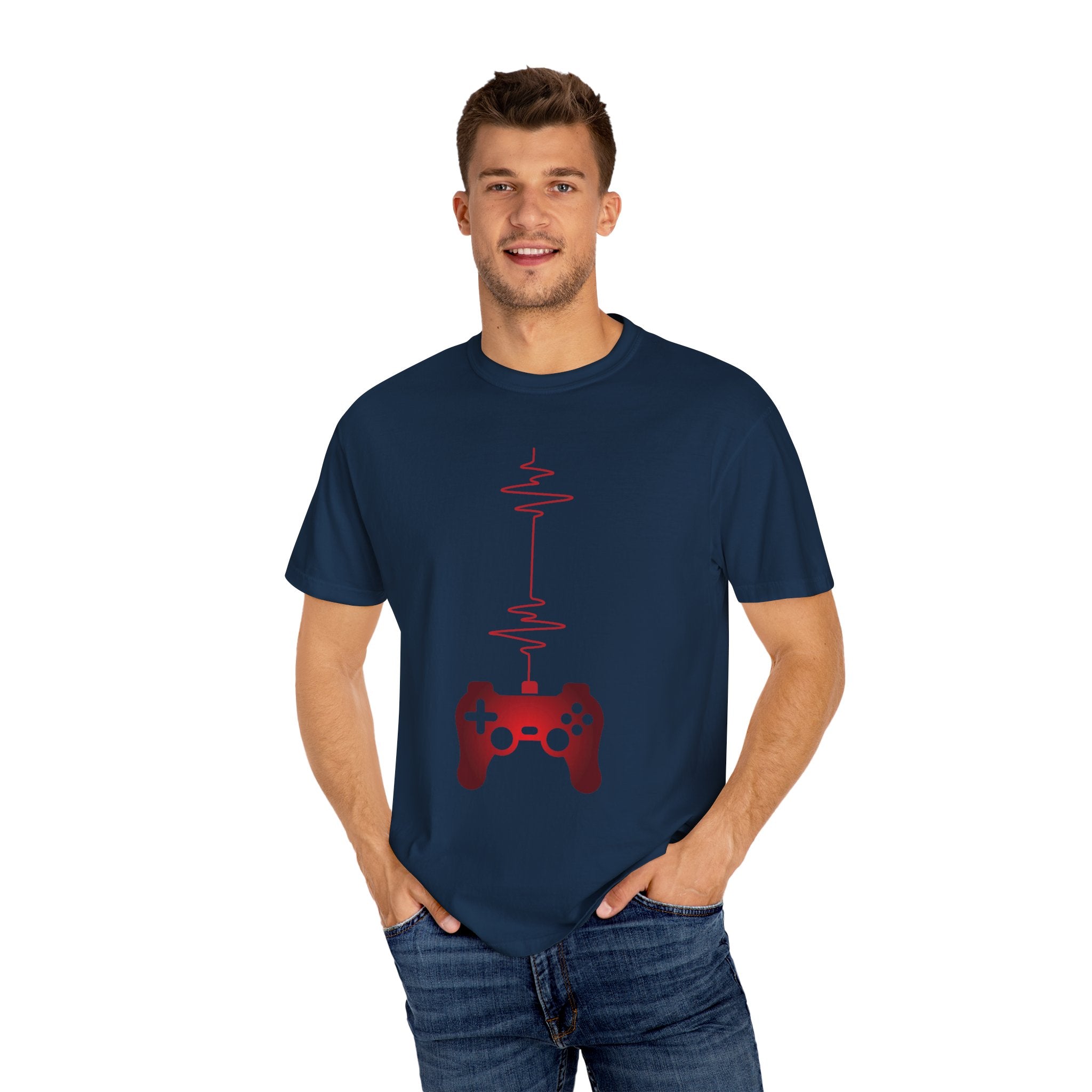 I Love Gaming Heartbeat Gamer T-shirt