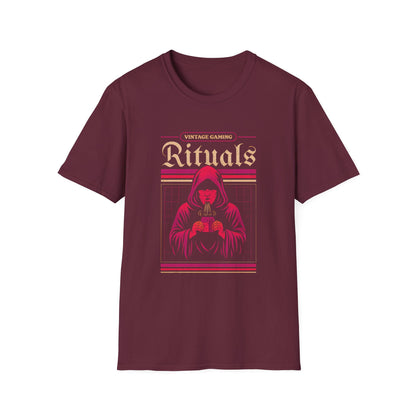 Vintage Gaming Rituals Retro Old School Gamer T-Shirt