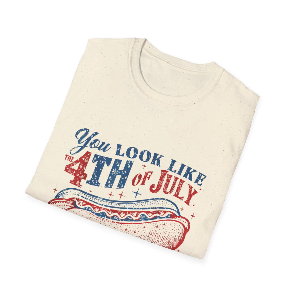 Hot Dog BBQ You Look like the 4th of July T-shirt