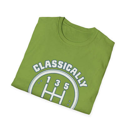 Classically Trained Stick Shift Hot Rod Gearhead Vintage Car T-Shirt