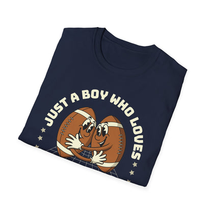 Just a Boy Who Loves Football Game Day T-Shirt