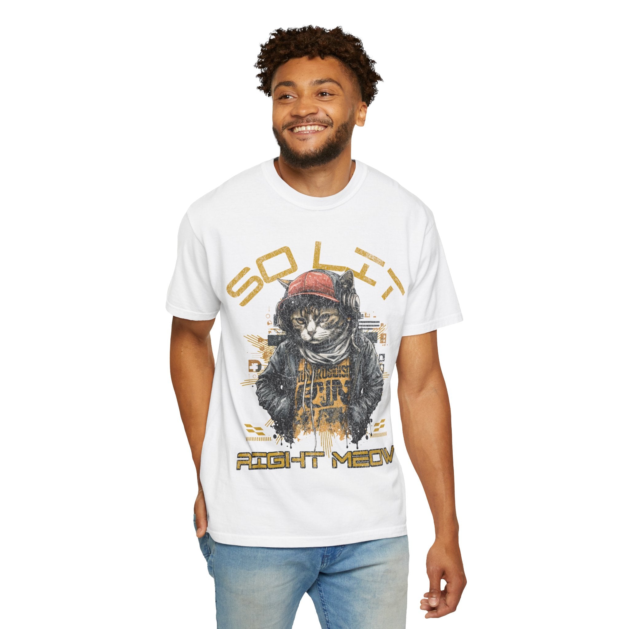 So Lit Right Meow Funny Cat Streetwear T-Shirt