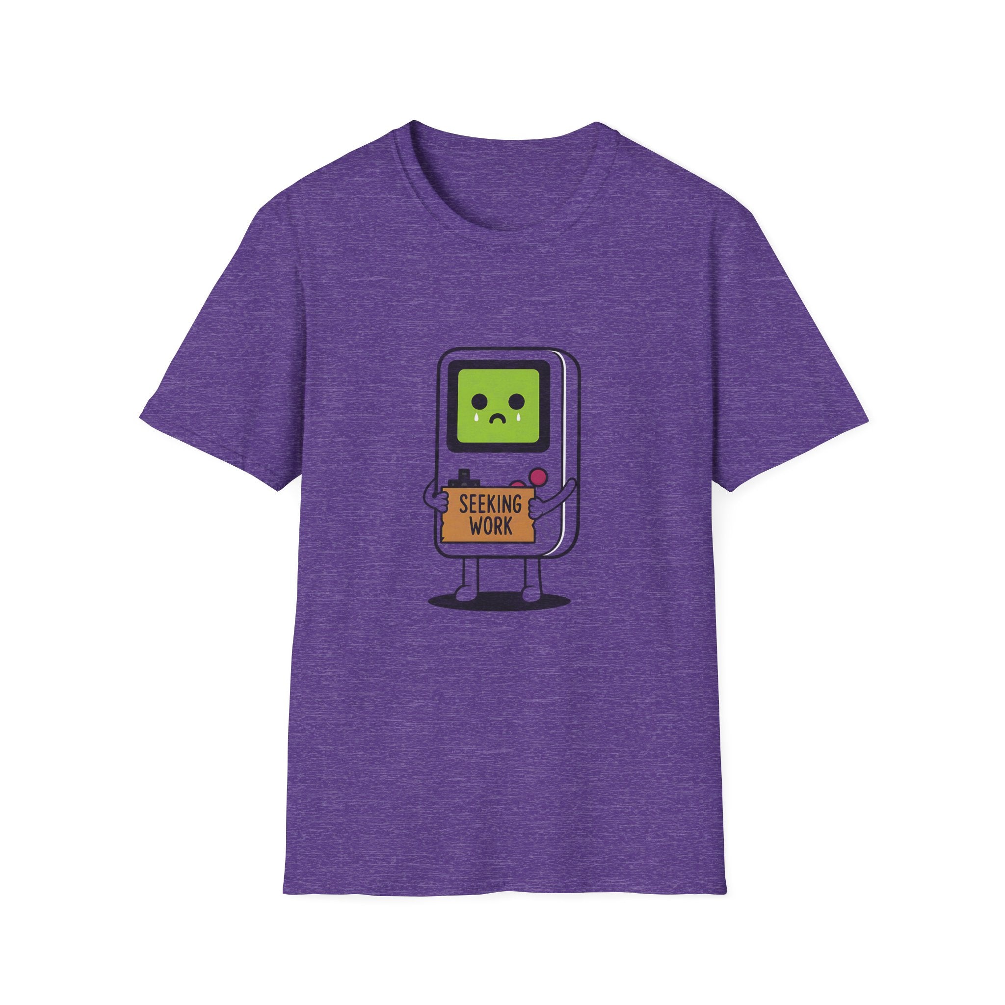 Seeking Work Funny Unemployed Retro Gamer T-Shirt