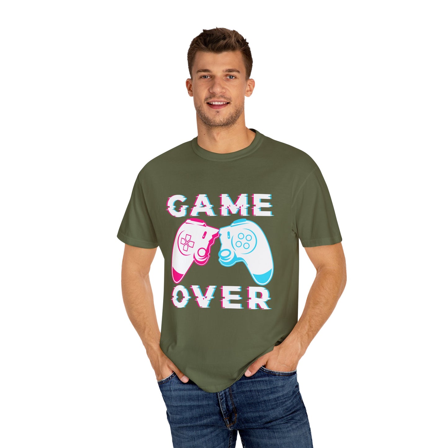Gamer Over – Pixelated Controller T-shirt