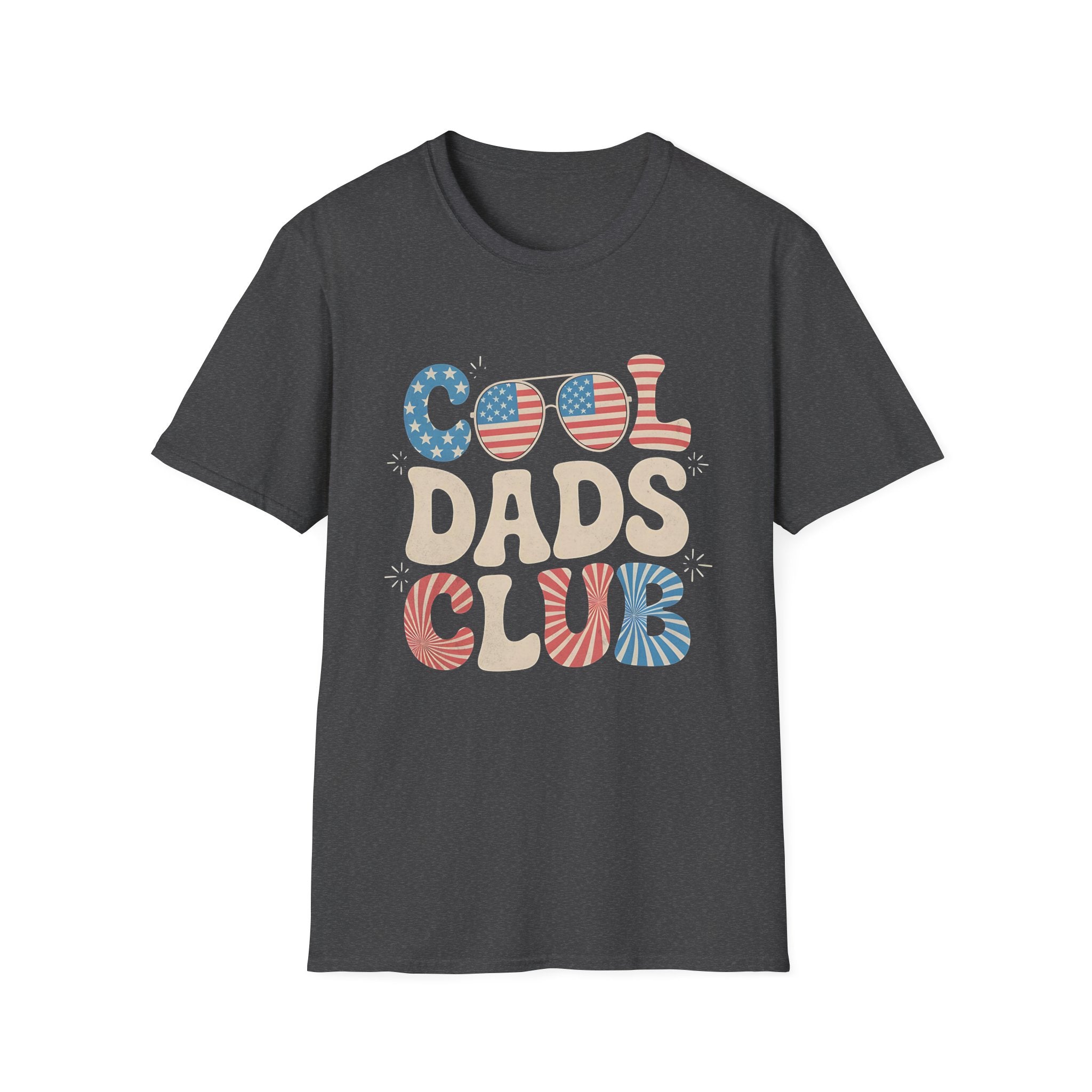 USA 4th of July Cool Dads Club America Father's Day T-shirt