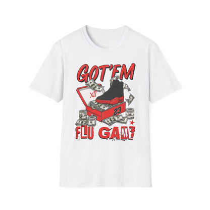 Streetwear Match Jordan 12 Retro Flu Game - XII Graffiti Sneakerhead T-Shirt