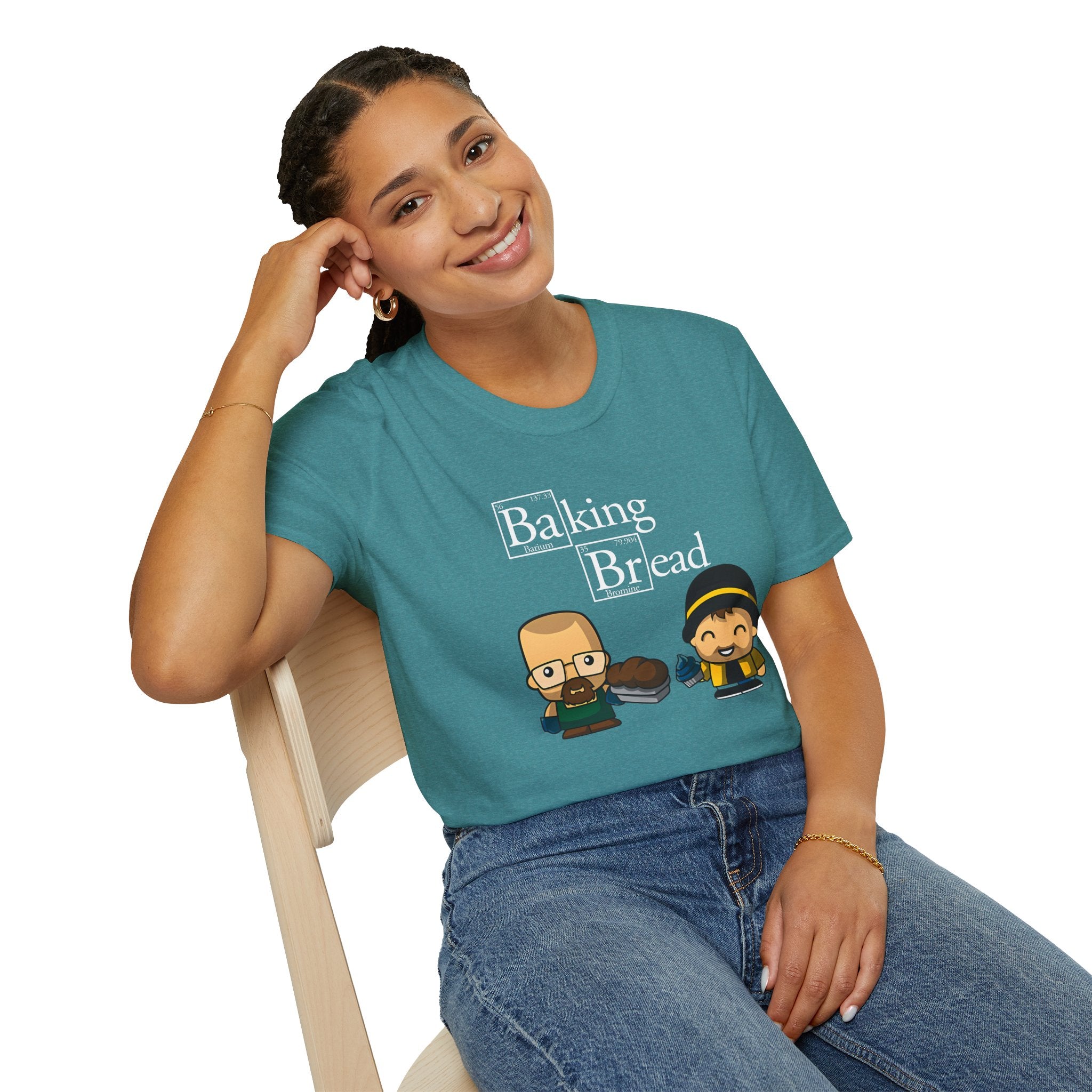 Funny Pop Culture Hilarious Chemistry Student Baking Bread T-Shirt