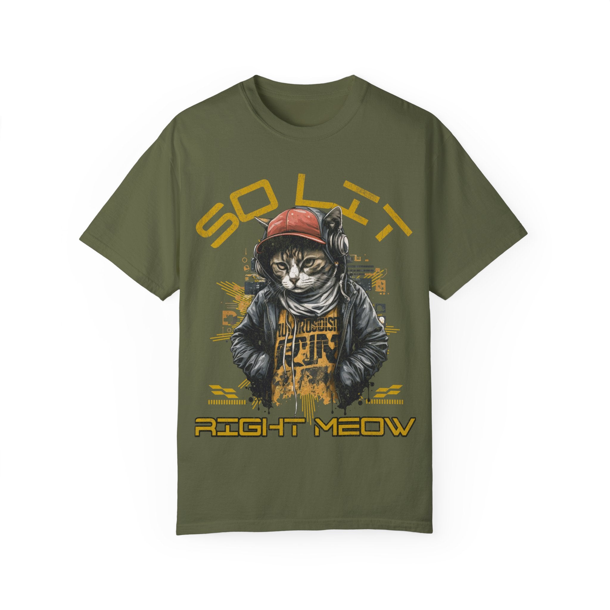 So Lit Right Meow Funny Cat Streetwear T-Shirt