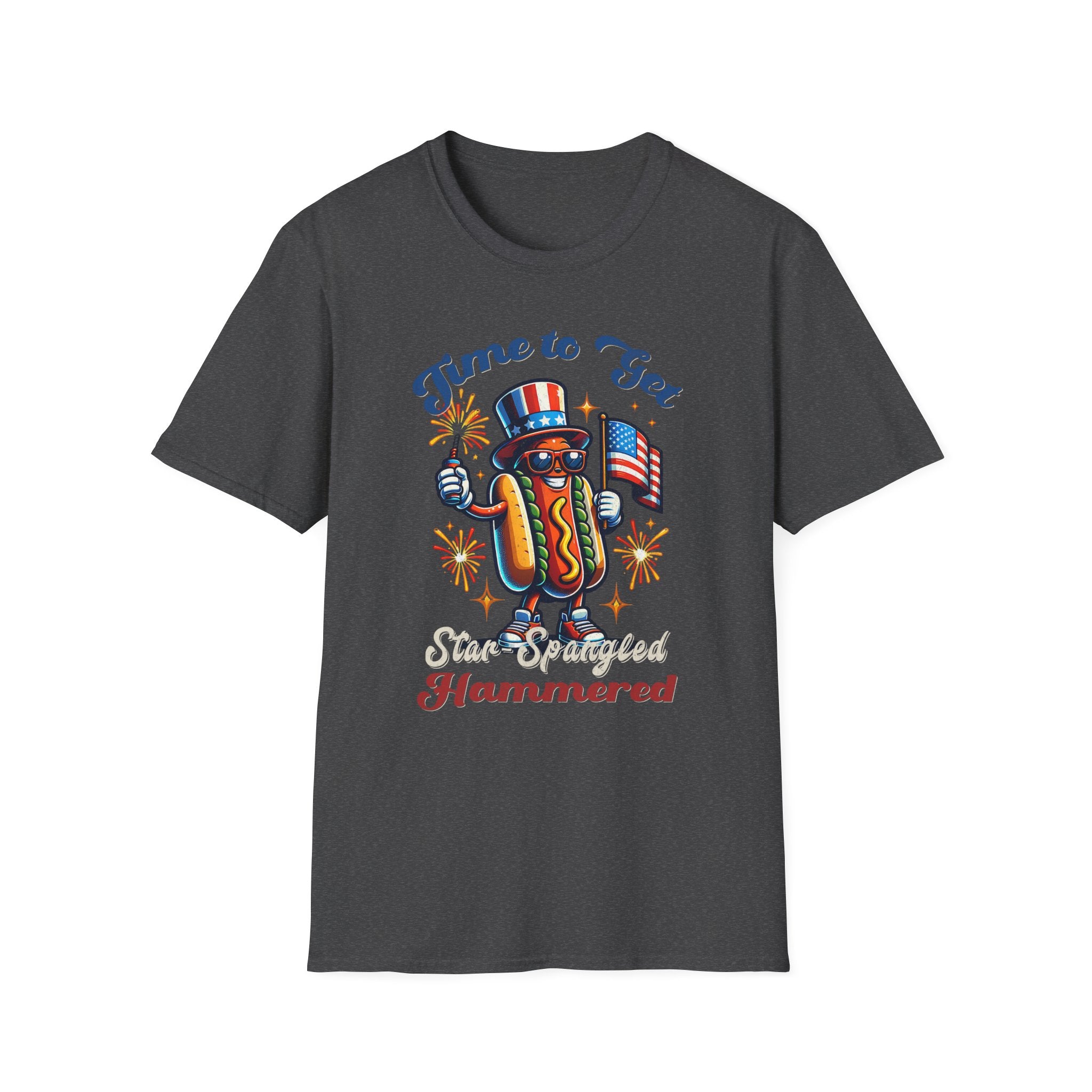 BBQ Hotdogs & Star-Spangled Shenanigans 4th of July T-shirt