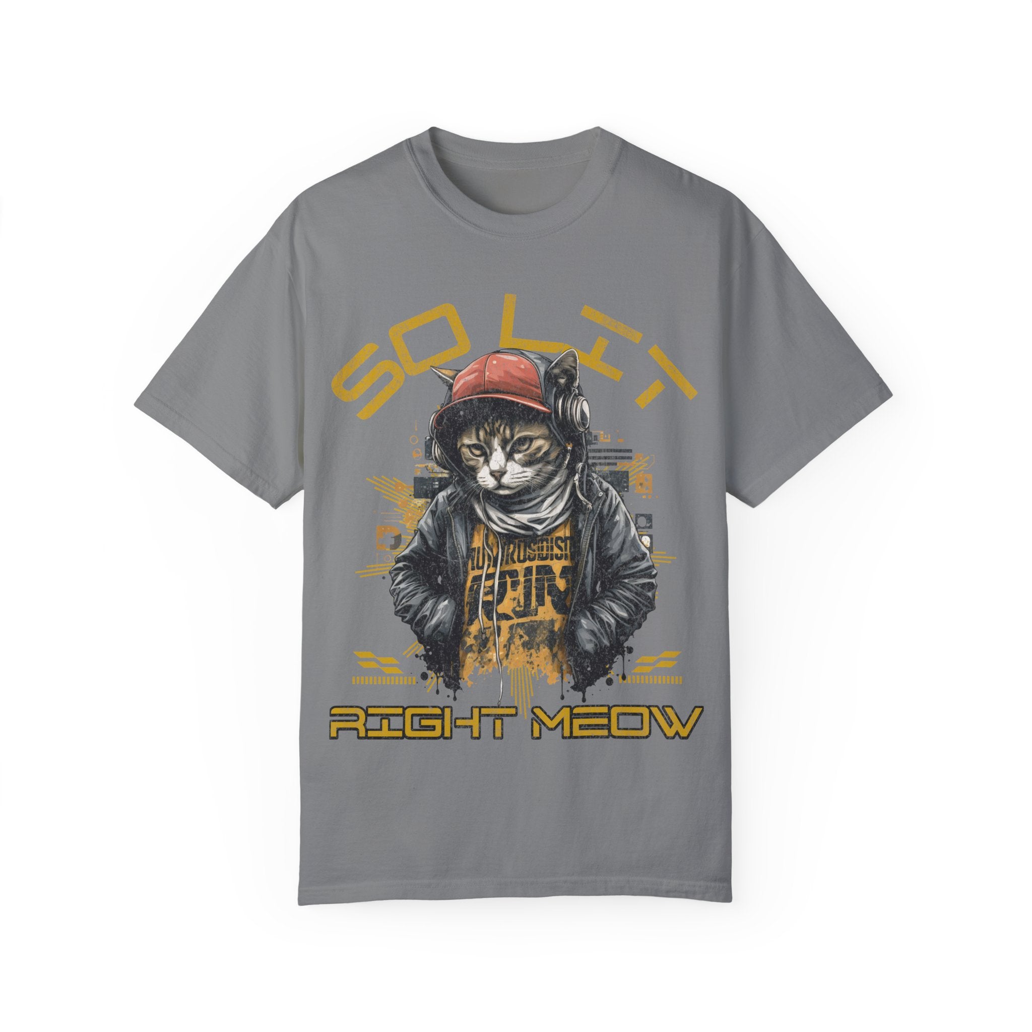 So Lit Right Meow Funny Cat Streetwear T-Shirt