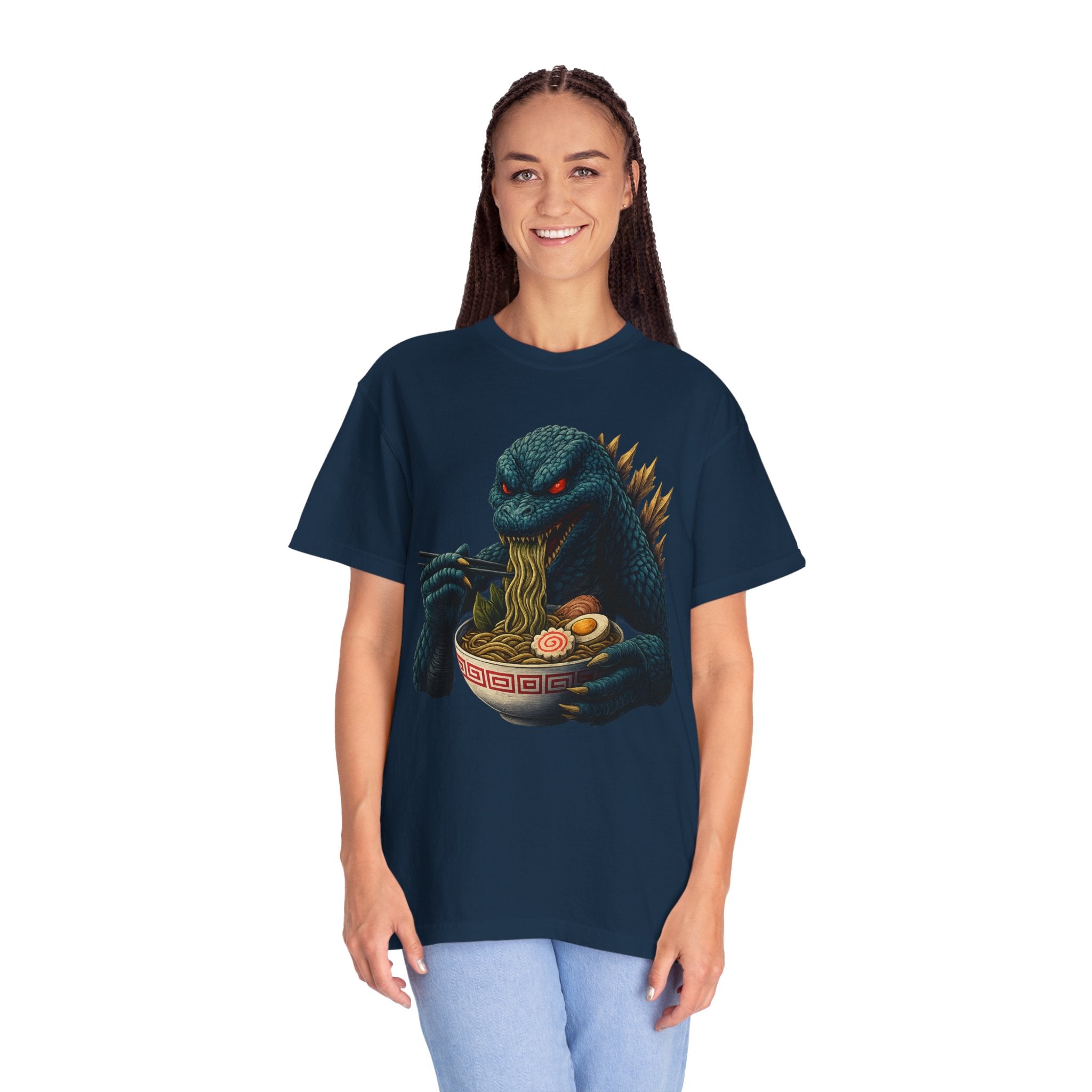 Kaiju Godzilla Eating Ramen T-shirt