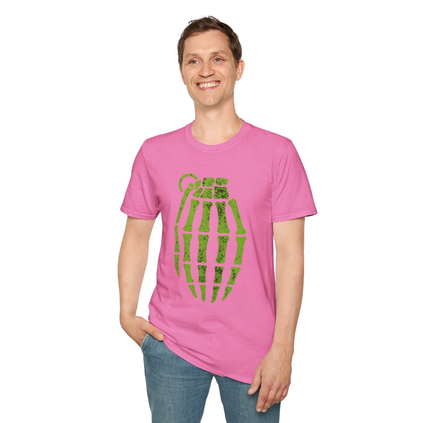 Pop Culture Radioactive Grenade Pinkman Skeleton T-Shirt