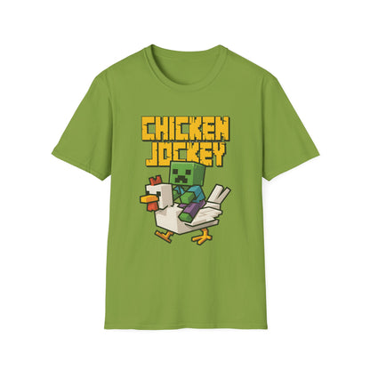 Retro Gamer Miner Chicken Jokey Funny Gaming T-Shirt