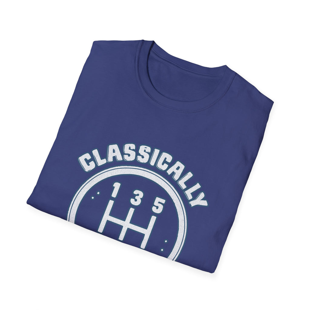 Classically Trained Stick Shift Hot Rod Gearhead Vintage Car T-Shirt