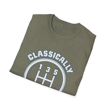 Classically Trained Stick Shift Hot Rod Gearhead Vintage Car T-Shirt