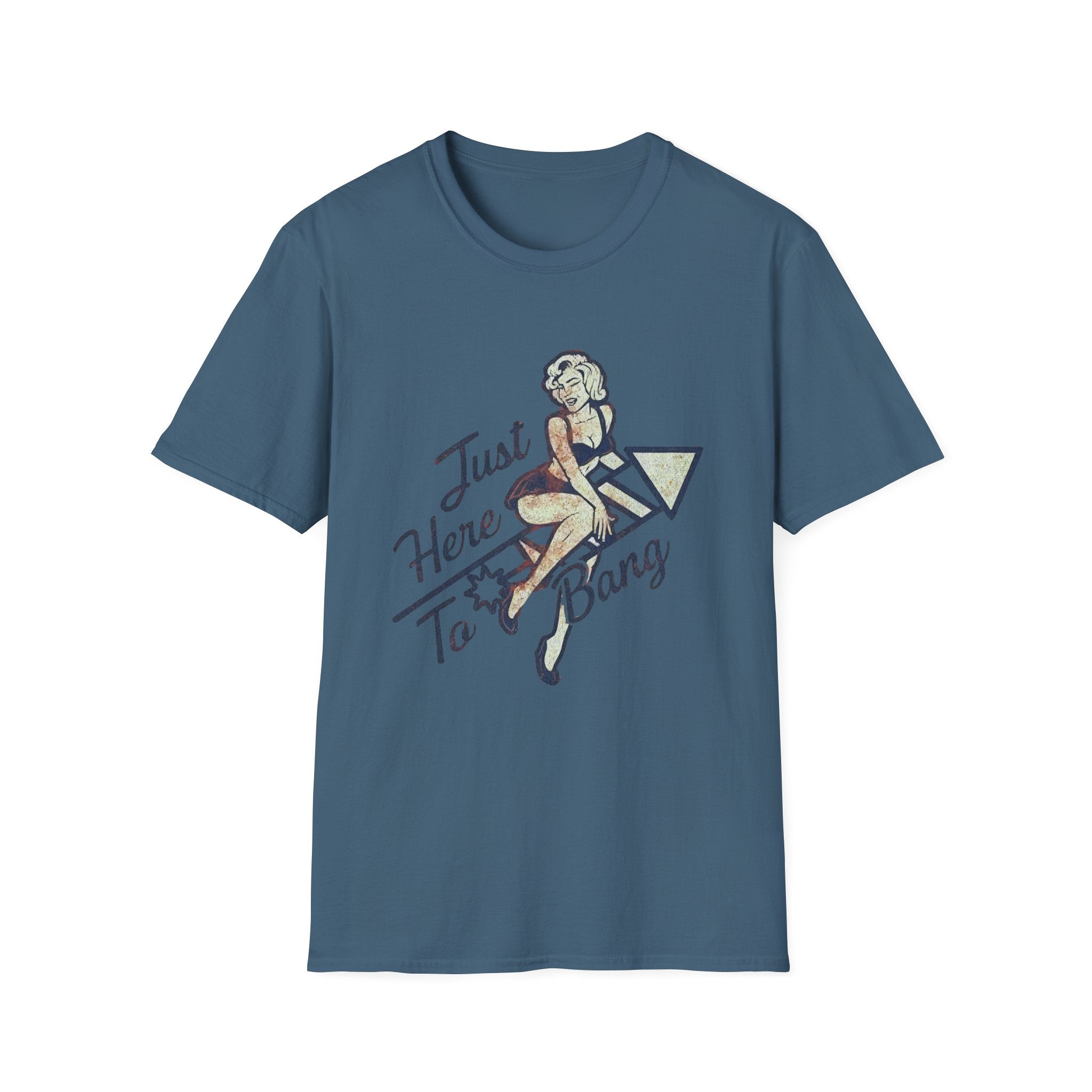Just Here to Bang Firecrackers 4th of July Adult T-shirt