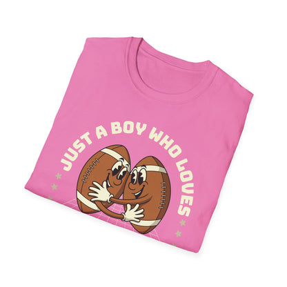 Just a Boy Who Loves Football Game Day T-Shirt