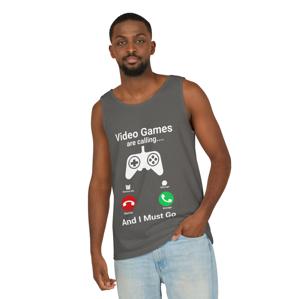 Video Games Are Calling and I Must Go – Funny Gamer Tank Top