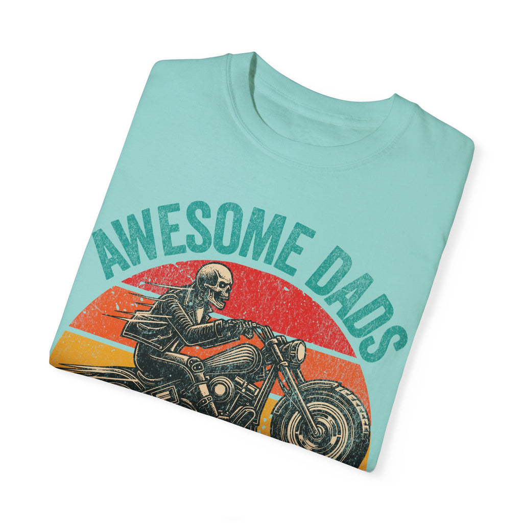 Awesome Dads Have Tattoos and Bikes – Father’s Day Biker T-shirt