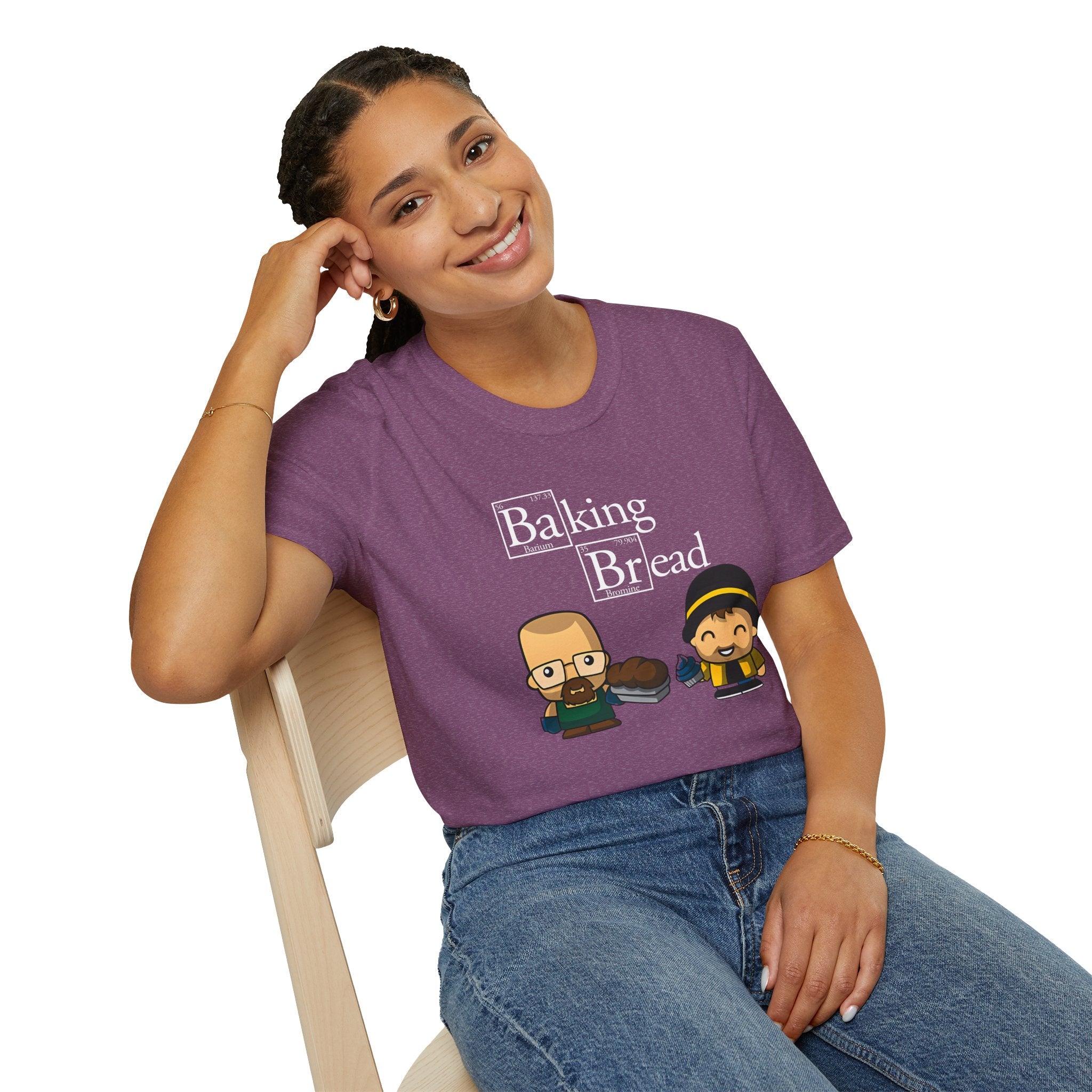 Funny Pop Culture Hilarious Chemistry Student Baking Bread T-Shirt