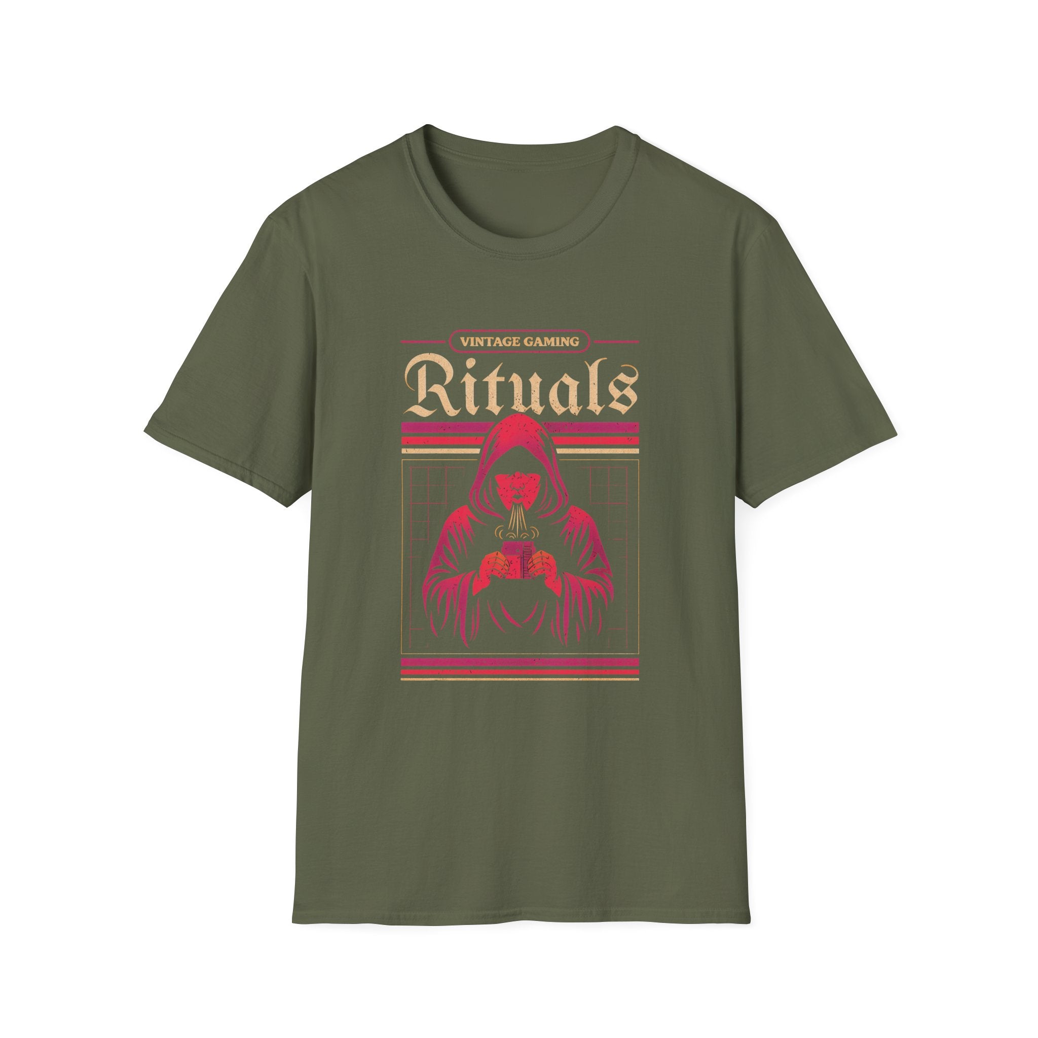 Vintage Gaming Rituals Retro Old School Gamer T-Shirt