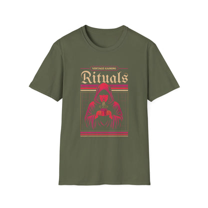 Vintage Gaming Rituals Retro Old School Gamer T-Shirt