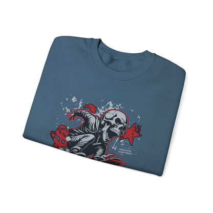 Funny Skull "Culture is a Disaster" Streetwear Sweatshirt
