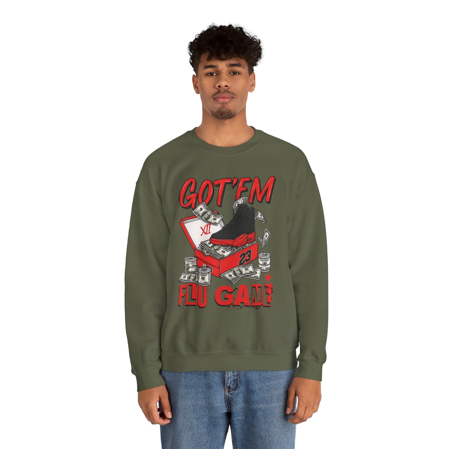 Streetwear Sneakerhead Match Jordan 12 Retro Flu Game Sweatshirt