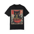 Anime Cat Eating Ramen – Japanese Kawaii Neko Food  T-shirt