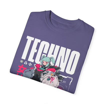 Techno Anime Girl T-shirt