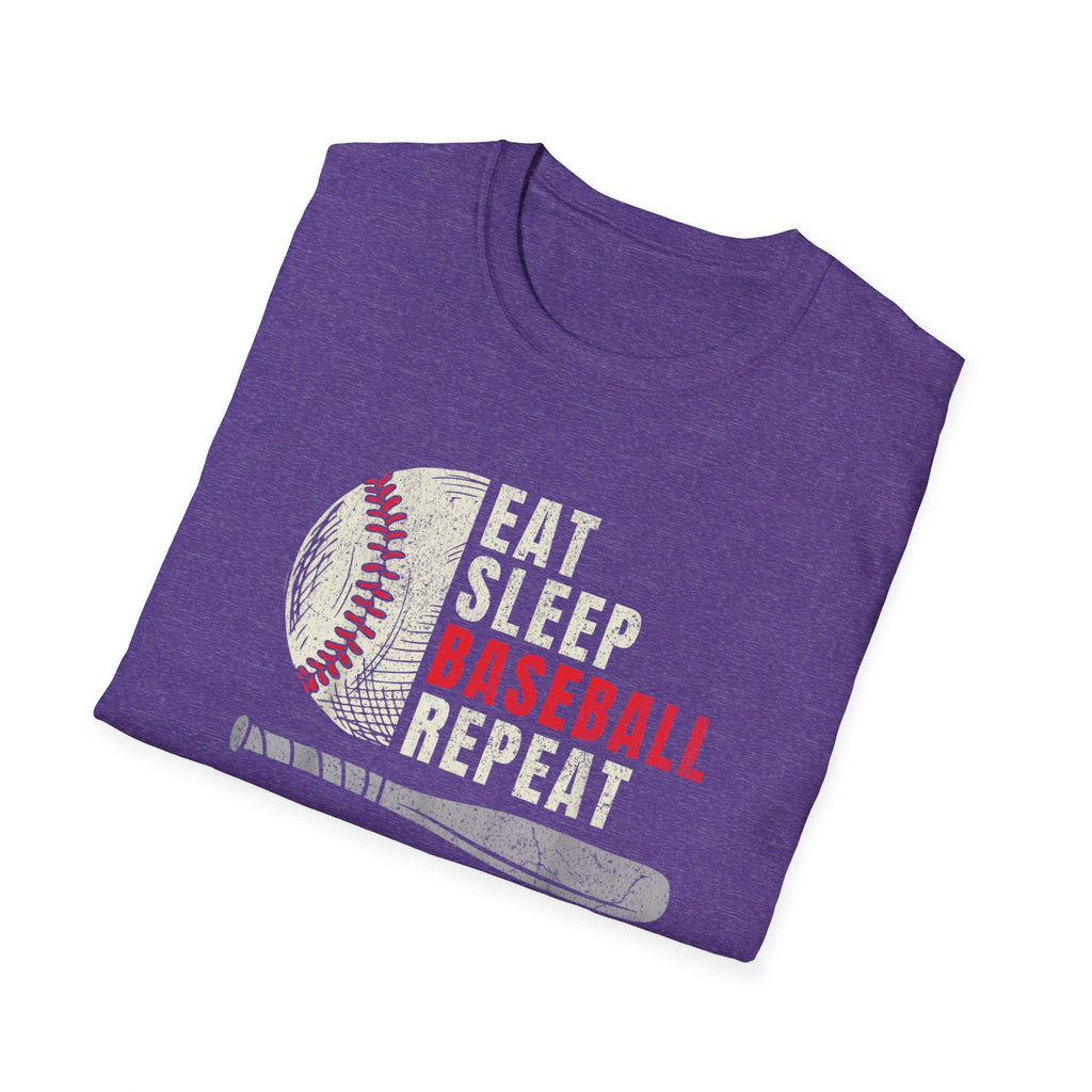 Eat Sleep Baseball Repeat – Funny Baseball T-Shirt