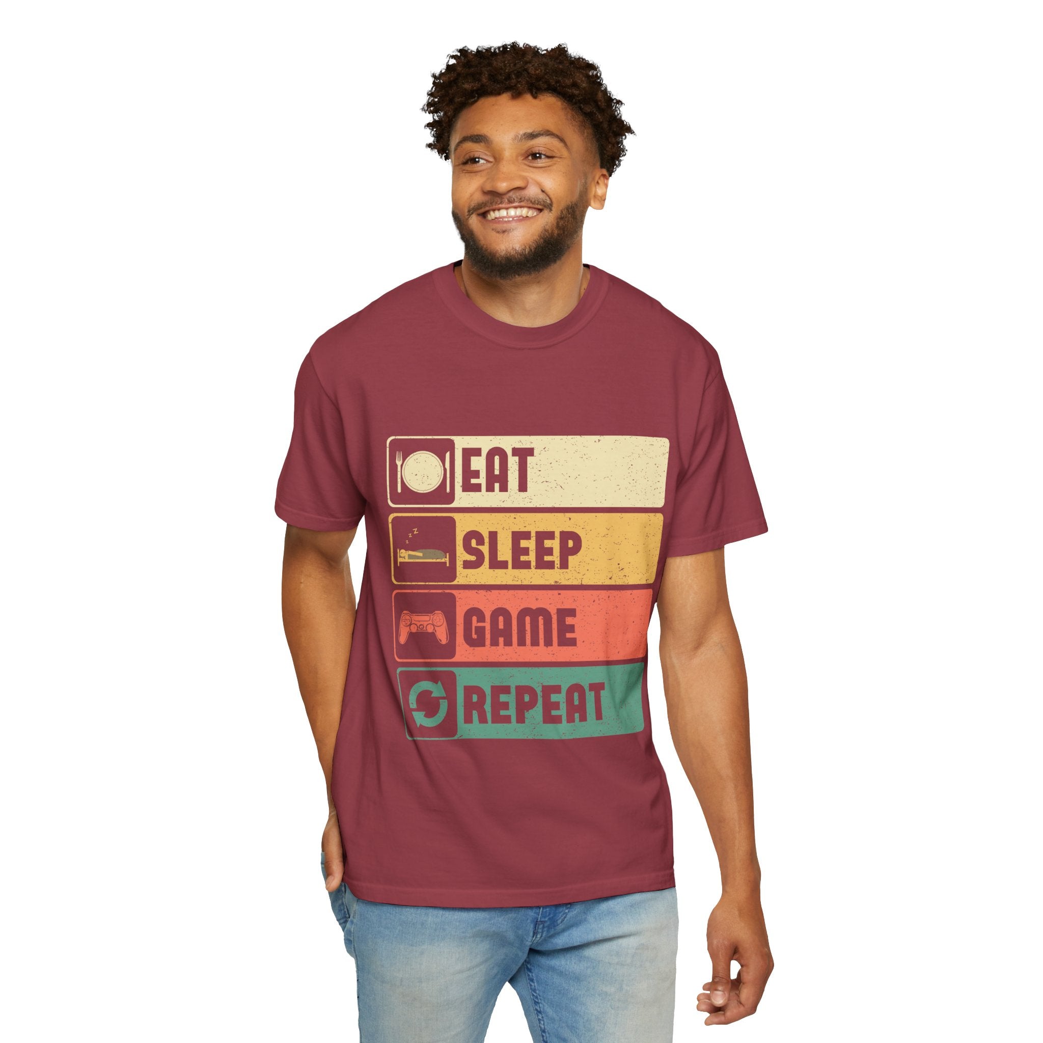 Eat Sleep Game Repeat Gamer T-Shirt