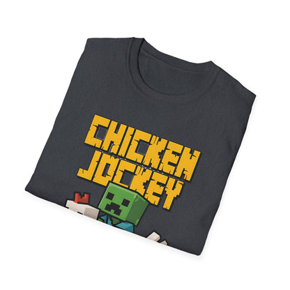 Retro Gamer Miner Chicken Jokey Funny Gaming T-Shirt