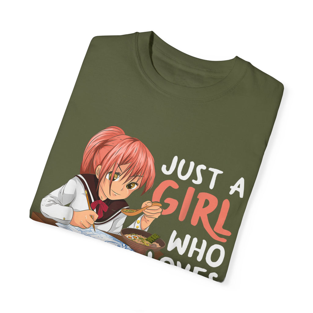 Just a Girl Who Loves Anime, Ramen & Sketching  Anime T-shirt